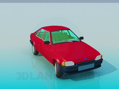 Modelo 3d Ford escort - preview