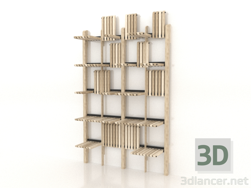 Modelo 3d Rack 1500 (opção 1) - preview