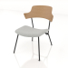 3d model Strain low chair with armrests and soft seat h77 - preview