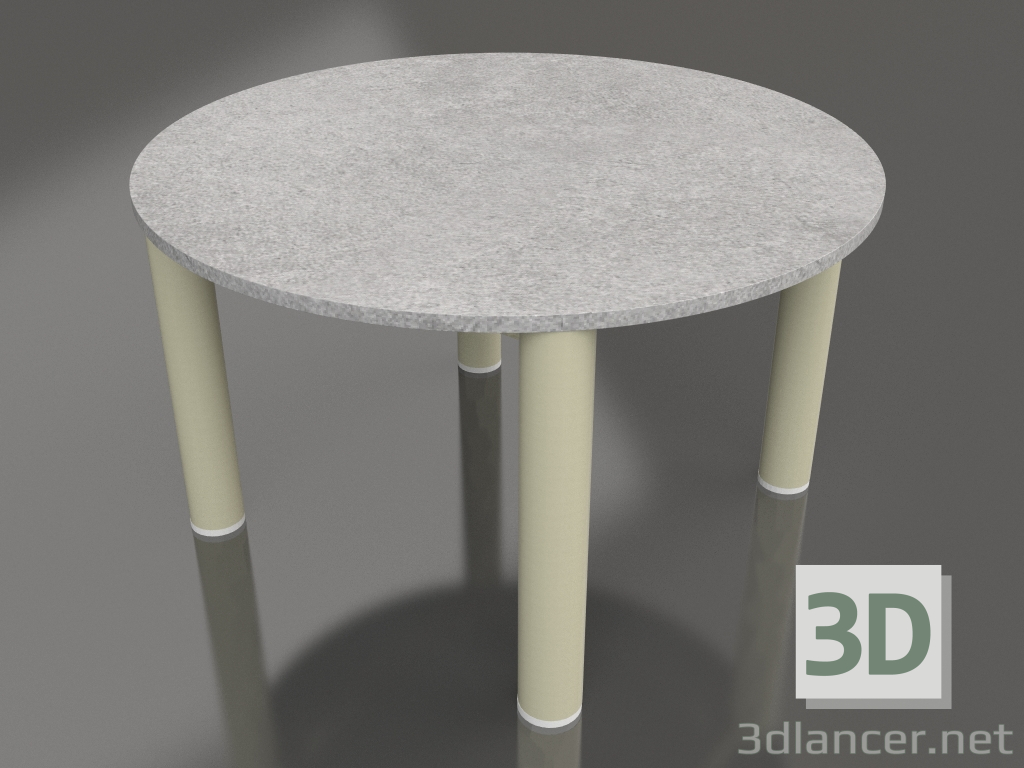 modello 3D Tavolino P 60 (Oro, DEKTON Kreta) - anteprima