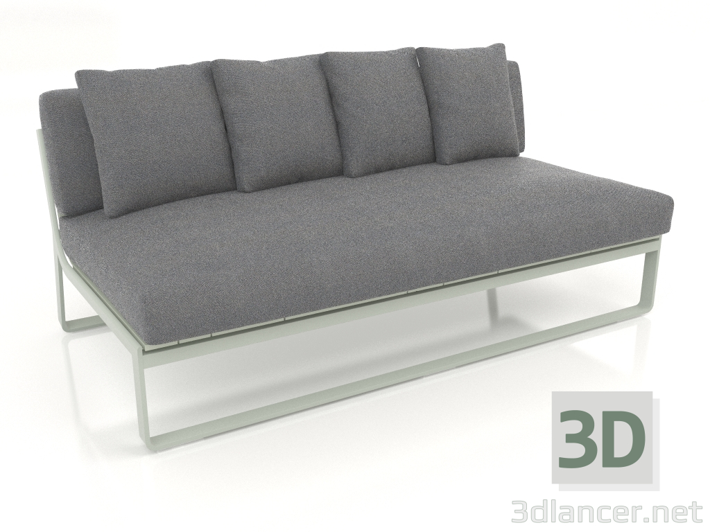 3d model Sofá modular sección 4 (Gris cemento) - vista previa