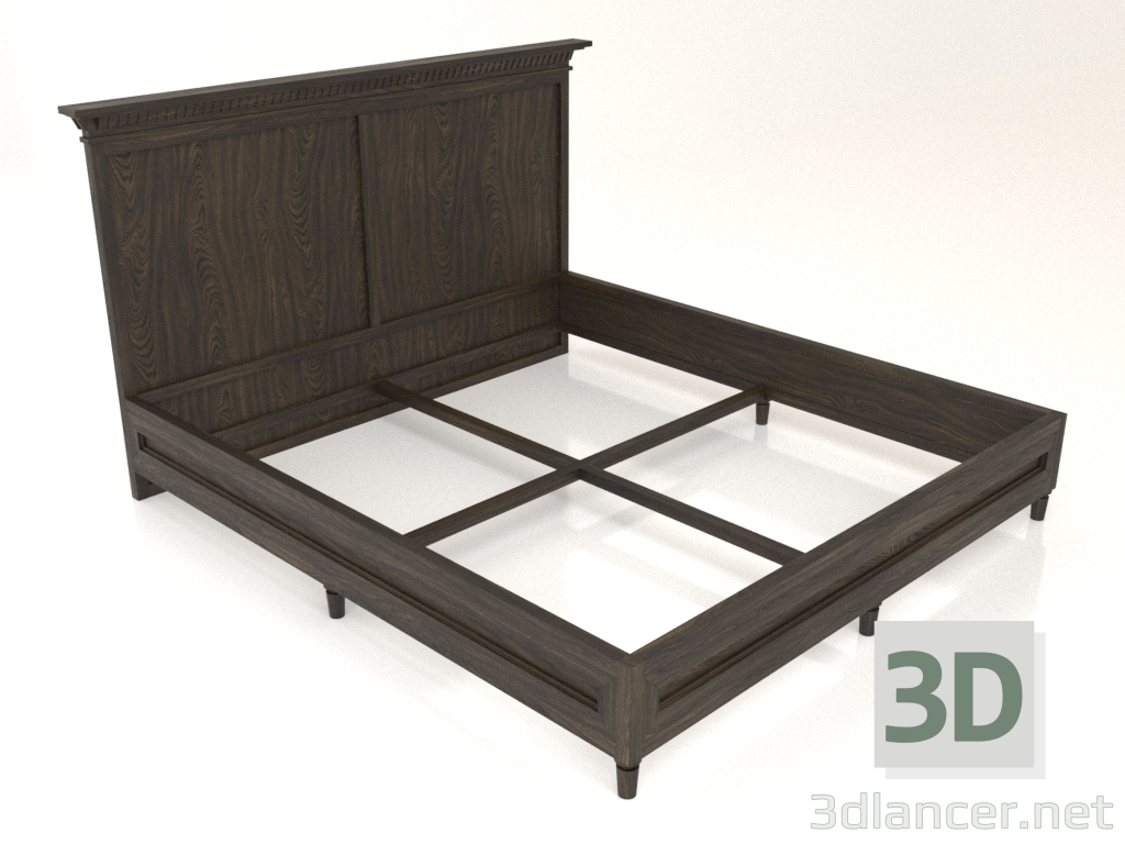 modello 3D Letto matrimoniale - anteprima