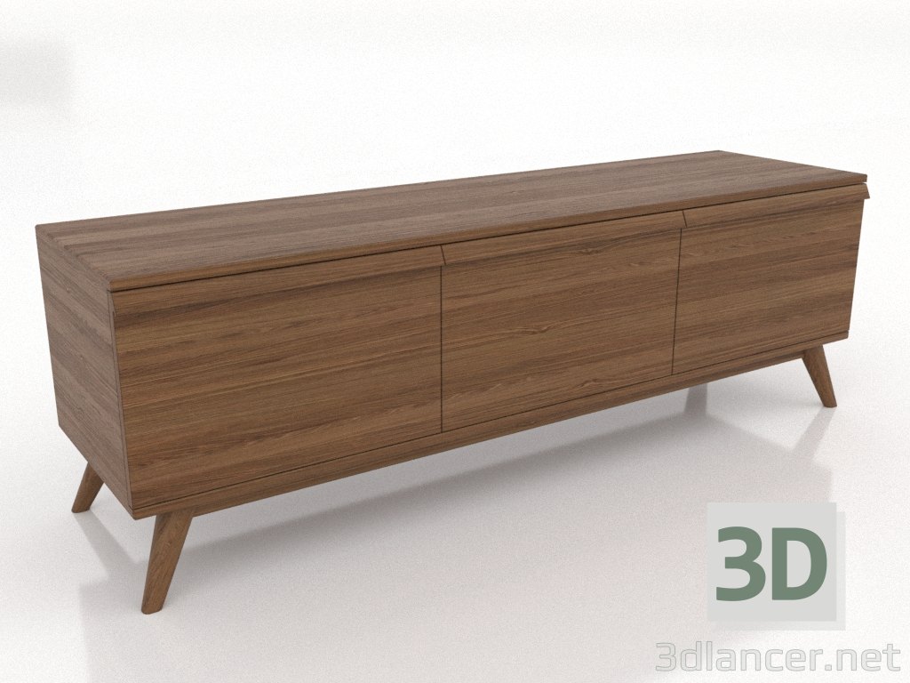 modello 3D Mobile TV 1500 mm (noce chiaro) - anteprima modello 3D Mobile TV 1500 mm (noce chiaro) - anteprima