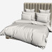 3D Modell BOSTON Bett QUEEN SIZE (202.003-F01) - Vorschau