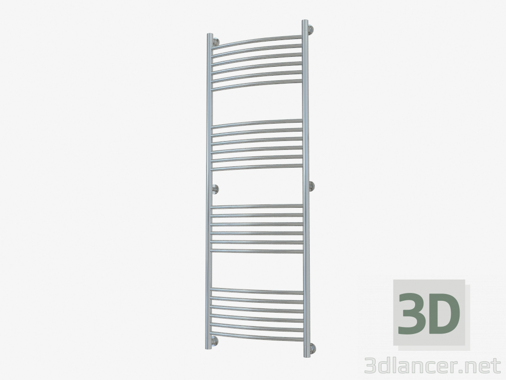 modèle 3D Porte-serviettes chauffant Bohemia courbé (1500x500) - preview