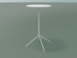 Round table 5716, 5733 (H 105 - Ø59 cm, spread out, White, V12)