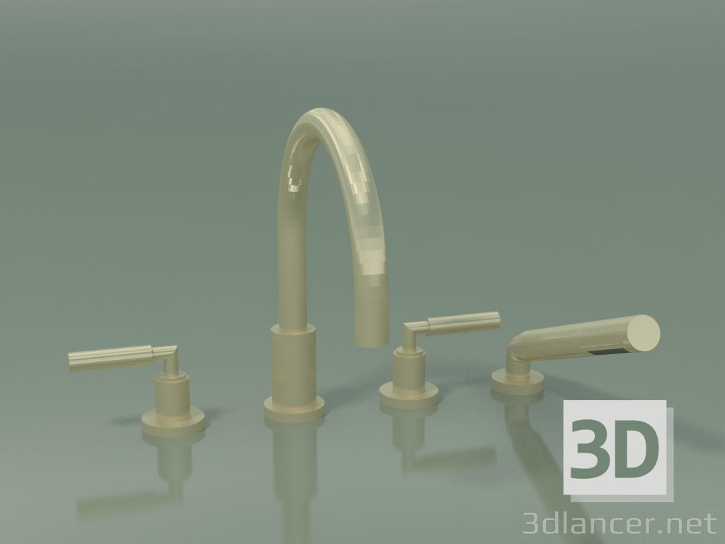 3d model Shower set for bathtub, for installation on a side (27 512 882-28) - preview