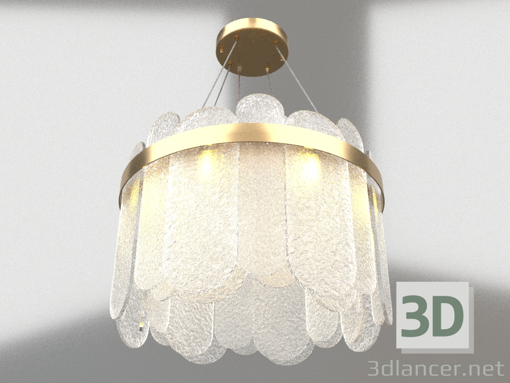 modello 3D Lampada a sospensione Deserto (FR5141PL-08BS1) - anteprima