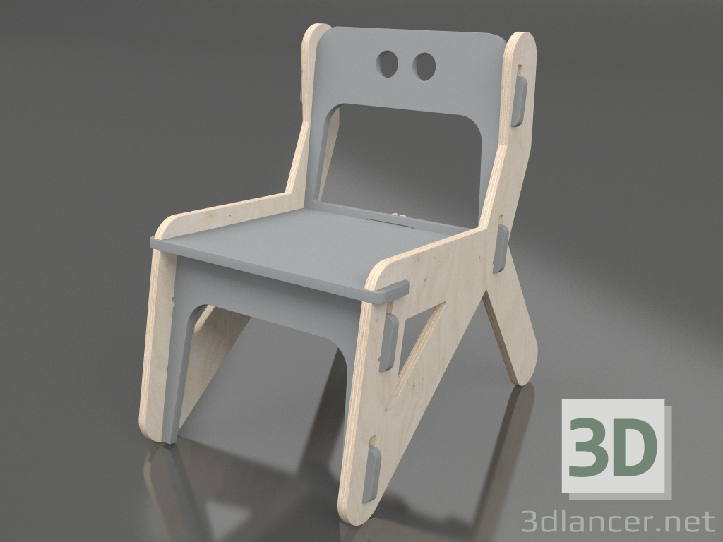 modello 3D Sedia CLIC C (CQCCA1) - anteprima