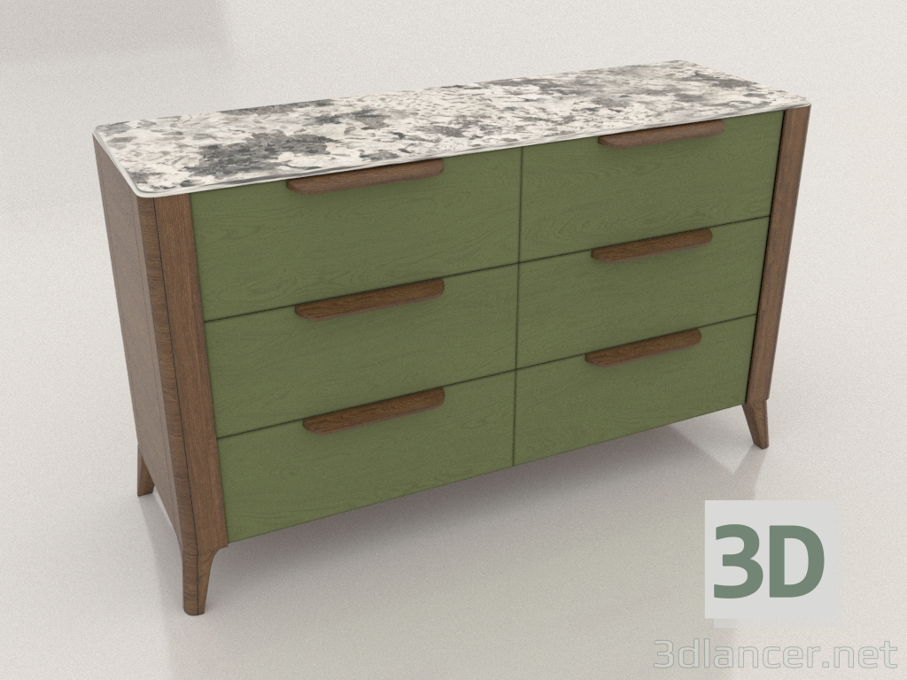 3d model Tocador (arabesco) - vista previa