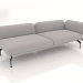 3d model Sofa module 2.5 seats with an armrest on the right - preview