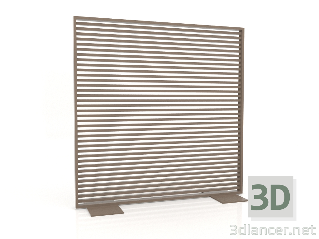 modello 3D Parete divisoria in alluminio 150x150 (Bronzo) - anteprima