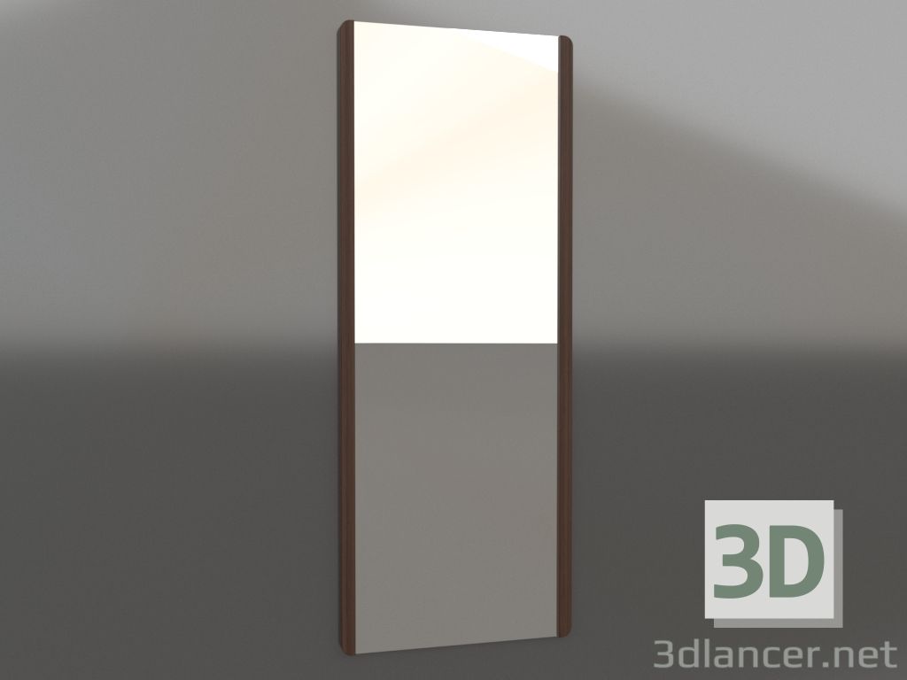 3D Modell Wandspiegel 1800x700 mm (Walnuss dunkel) - Vorschau