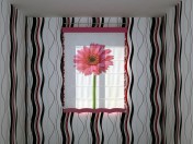 Roman Shade with big flower print