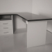 3d model computer desk - preview