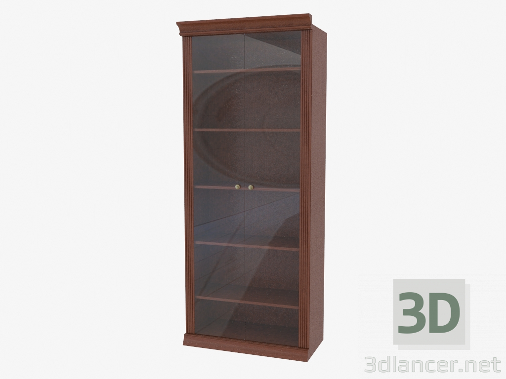 Modelo 3d Prateleira com portas de vidro (3841-21) - preview