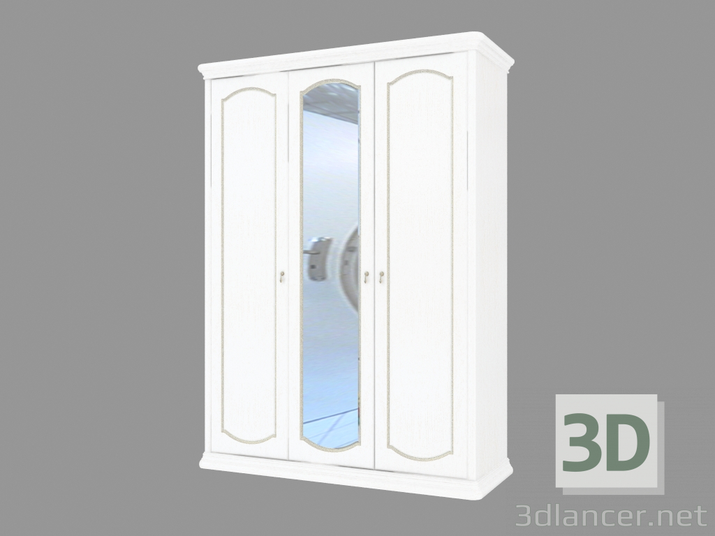 Modelo 3d Caso 3 portas com um espelho (1695х2330х647) - preview