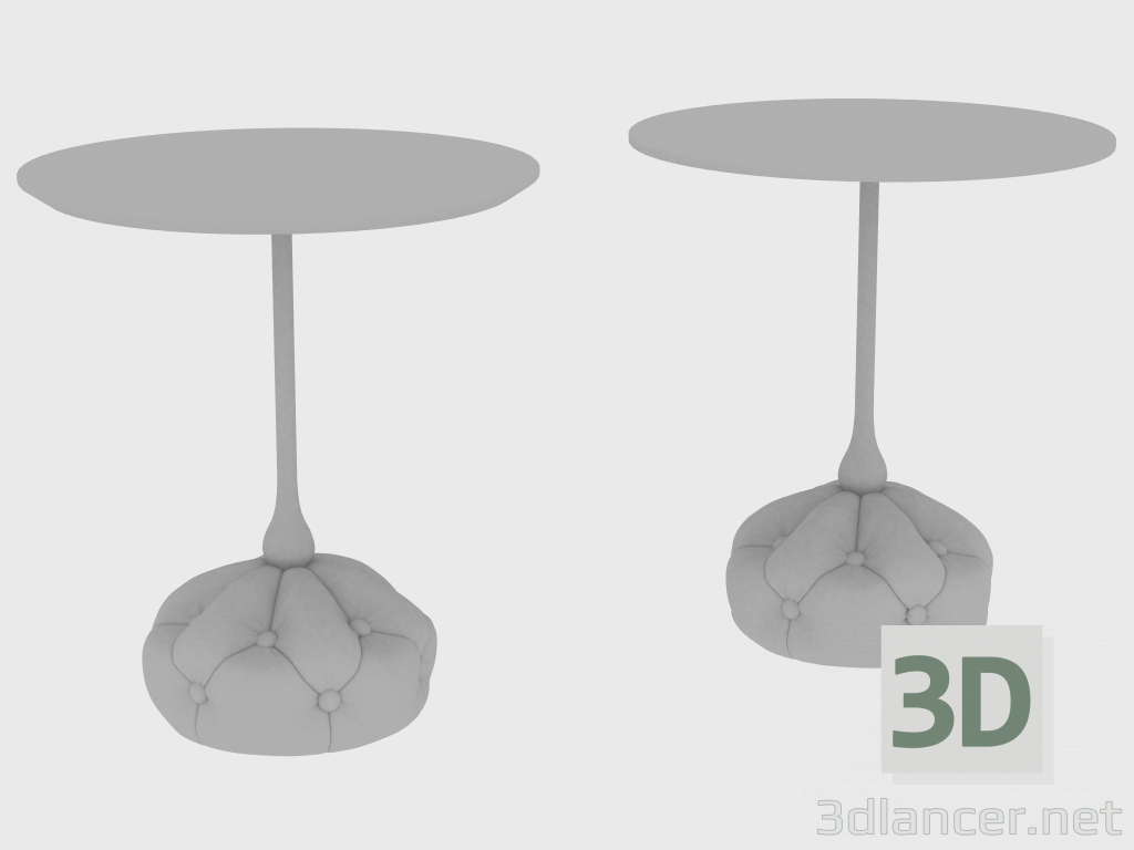 3d model Mesa de centro BAG SMALL TABLE CAPITONNE (d50xH55) - vista previa