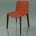 3d model Chair 0329 (4 wooden legs, with upholstery in the front, wenge) - preview