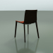 3d model Chair 0329 (4 wooden legs, with upholstery in the front, wenge) - preview