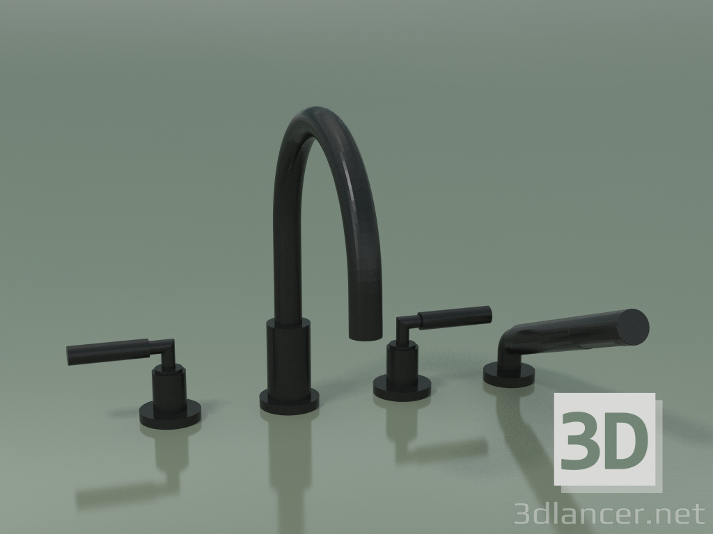 3D Modell Duschset für Badewanne, zur seitlichen Montage (27 512 882-33) - Vorschau