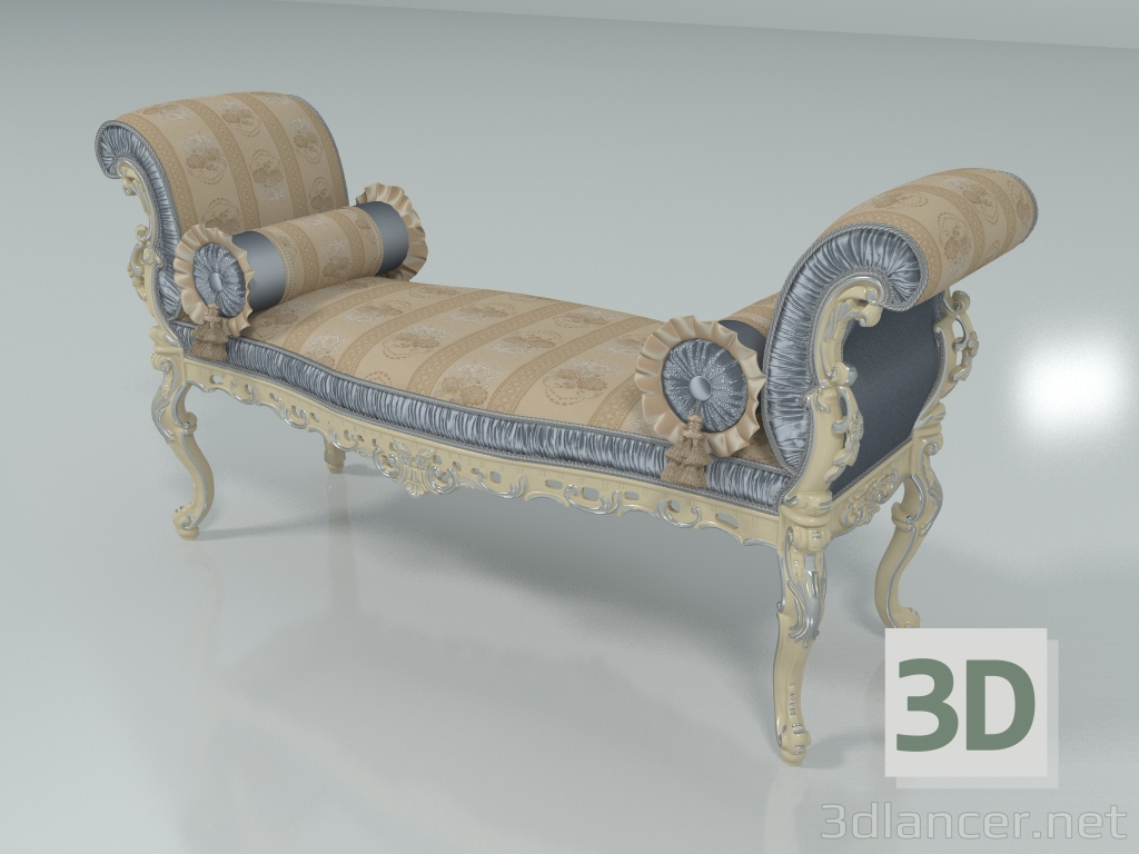 3D modeli Başucu bankı (art. F19 T) - önizleme