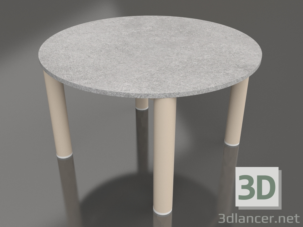 3d модель Стіл журнальний D 60 (Sand, DEKTON Kreta) – превью