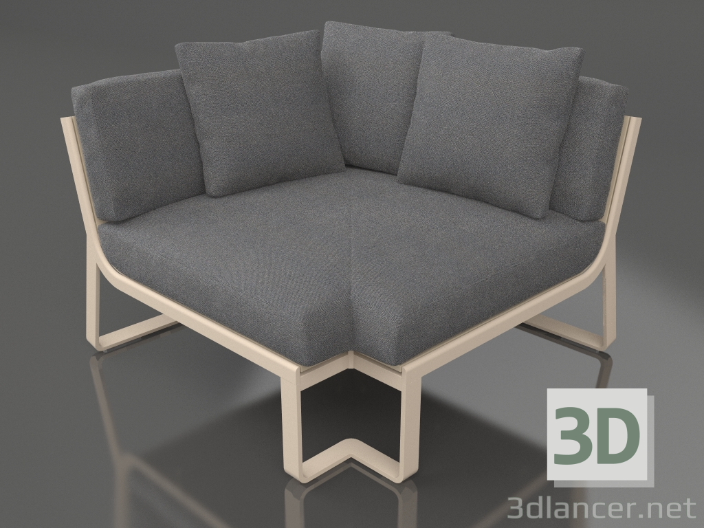 Modelo 3d Sofá modular, secção 6 (Areia) - preview