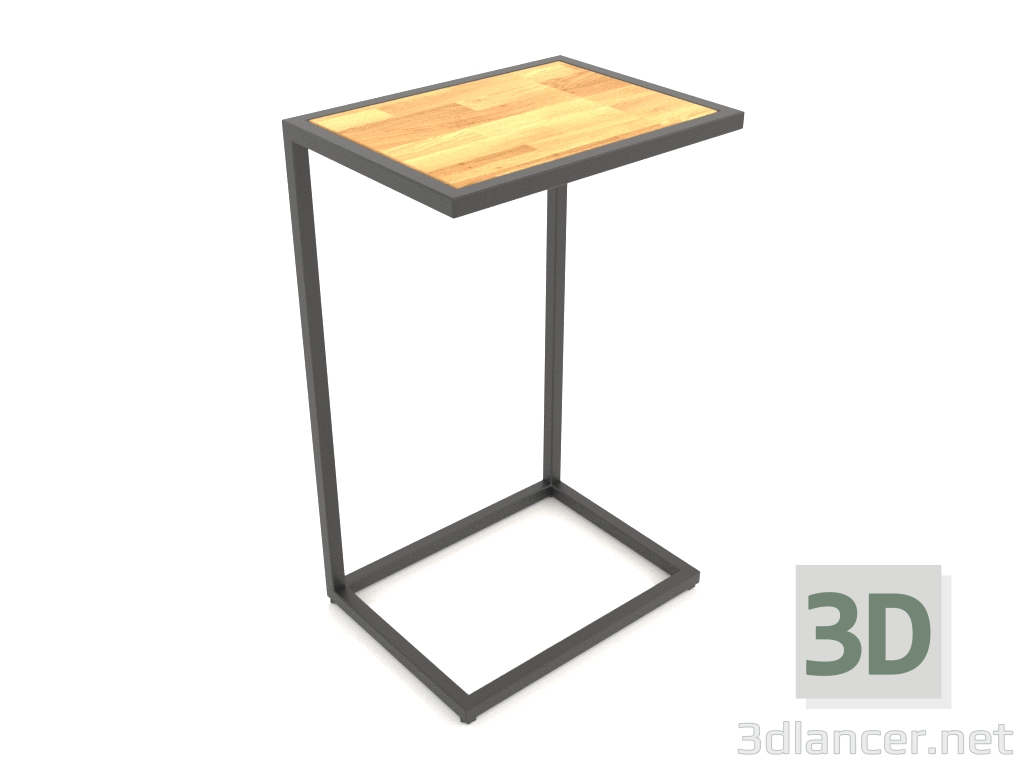 3d model Mesita de noche rectangular (MADERA, 40x30x65) - vista previa