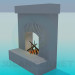 3d model Fireplace - preview