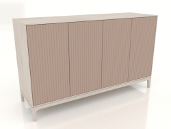 Mobile TV FARGO con frontali fresati 1600x500x950 mm (beige, rovere sbiancato, opzione 4)