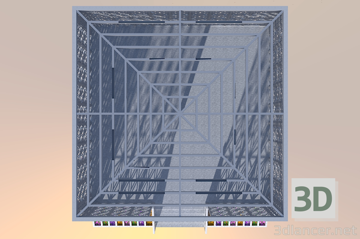 3 डी मॉडल गर्मियों में घर - पूर्वावलोकन