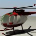 3D Modell Mehrzweckhubschrauber McDonnell Douglas MD 500 Verteidiger - Vorschau