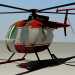 3D Modell Mehrzweckhubschrauber McDonnell Douglas MD 500 Verteidiger - Vorschau