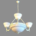 modello 3D Lampadario A8777LM-3-3WG - anteprima