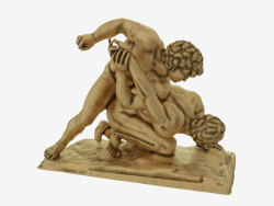 Bronze Skulptur Die Wrestler