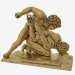 modello 3D Scultura in bronzo The Wrestlers - anteprima