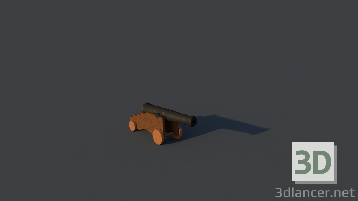 modello 3D Pistola di alto angolo - anteprima