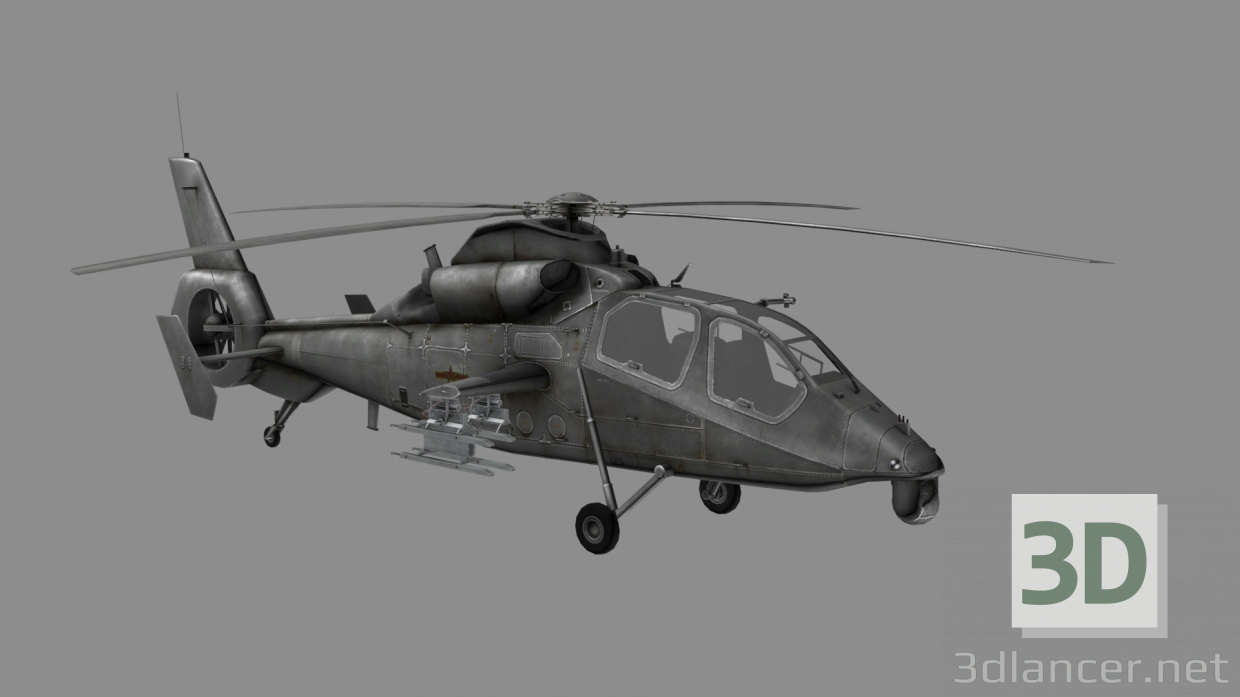 Modelo 3d Helicóptero chinês WZ-19 - preview