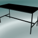 3d model Mesa rectangular Base alta 85x190x95 (negro) - vista previa