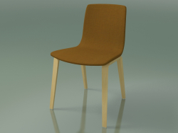 Silla 3955 (4 patas de madera, tapizada, abedul natural)