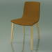 3d model Chair 3955 (4 wooden legs, upholstered, natural birch) - preview