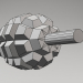 3d Soviet / Russian grenade F-1 (For pepakura) model buy - render