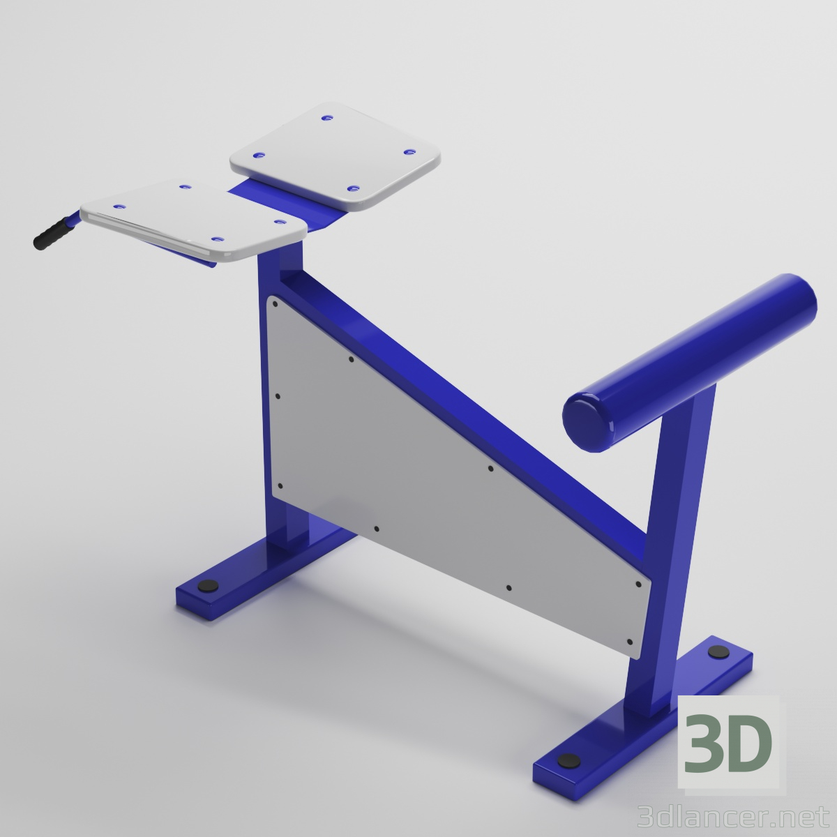 Straßenübungsgerät "Hyperextension" 3D-Modell kaufen - Rendern