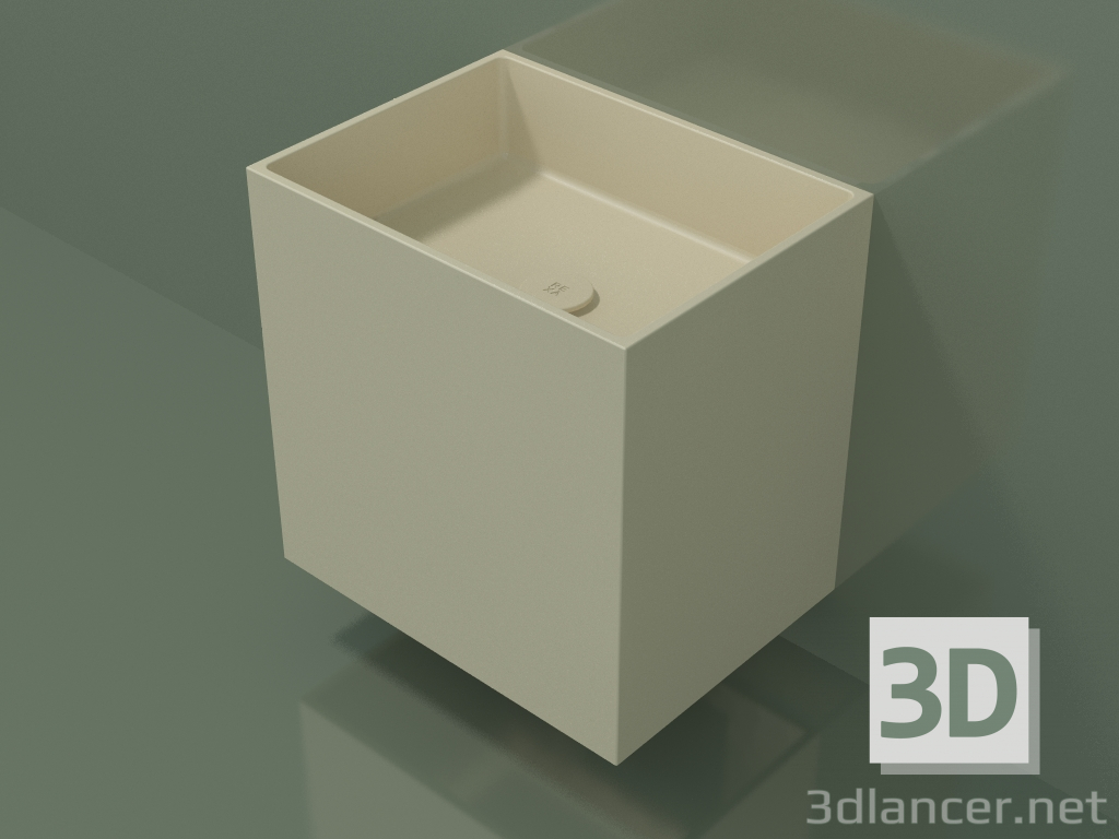 3d model Lavabo de pared (02UN23101, Bone C39, L 48, P 36, H 48 cm) - vista previa