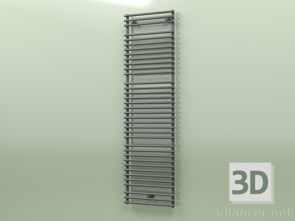 3d model Heated towel rail - Santorini (SAN 18 500 mm, RAL - 9005) - preview