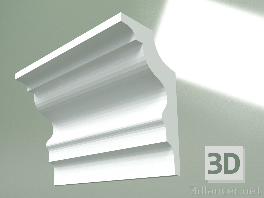 modèle 3D Corniche en plâtre (socle de plafond) KT334 - preview