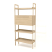 3d model Rack ST 03 (con mueble) (900x400x1900, blanco madera) - vista previa