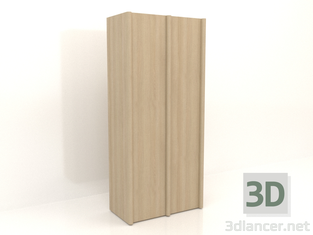 Modelo 3d Guarda-roupa MW 05 madeira (1260x667x2818, madeira branca) - preview