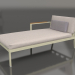 3d model Sofa module, section 2 left (Gold) - preview